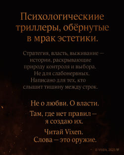 Цитата (Read Vixen) Психологические триллеры в мрачной эстетике